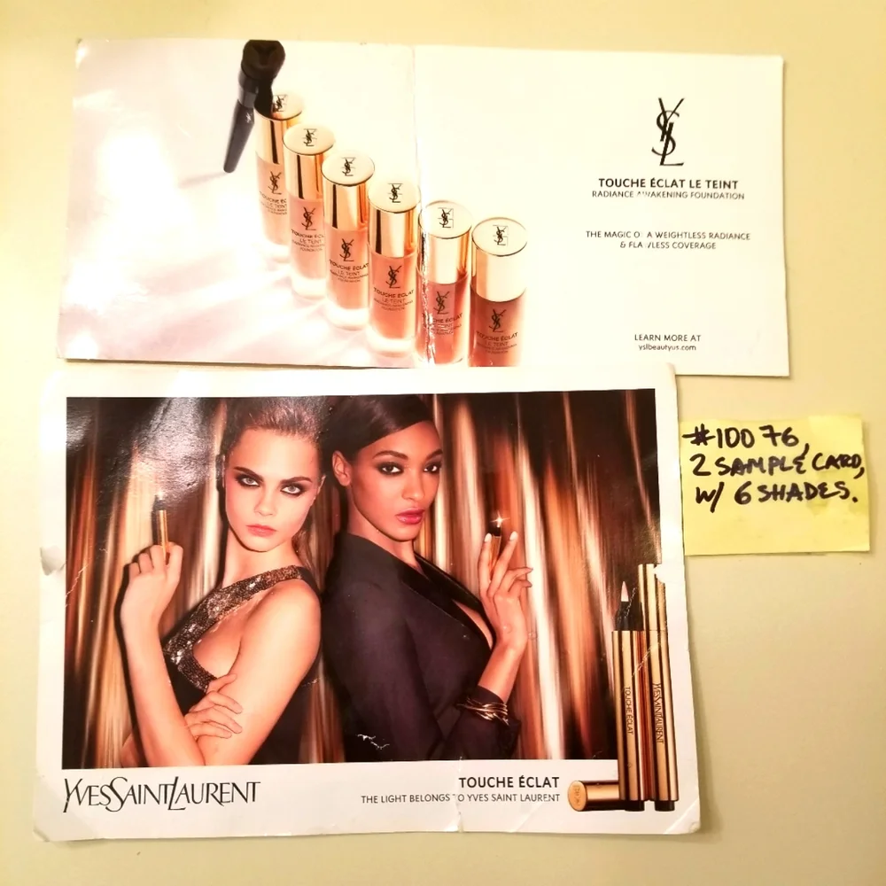 ✅6 Yves Saint Laurent Touche Éclat Le Teint Foundation & Concealer Highlighter!!